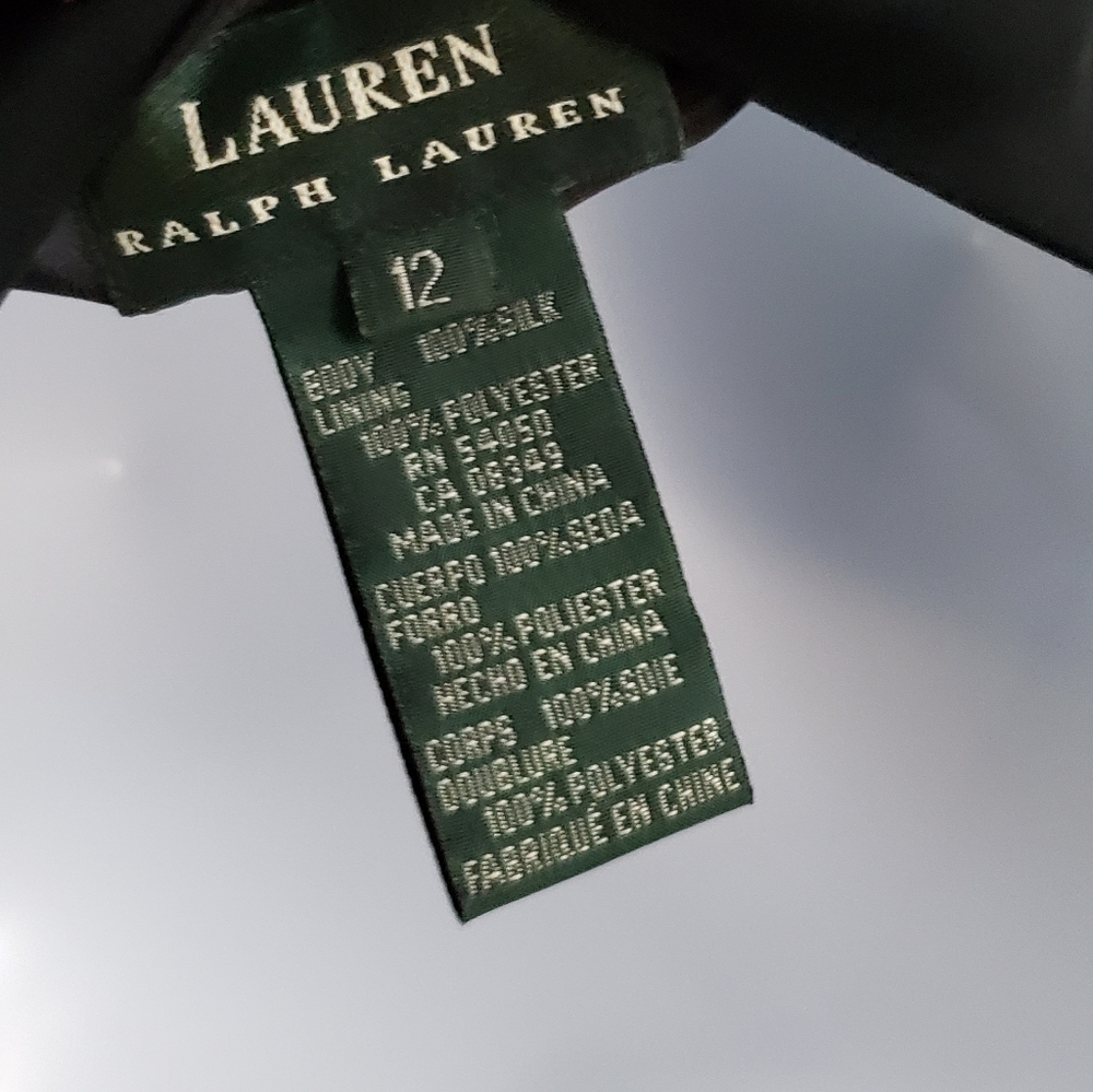 ✅SOLD✅ Silk LAUREN Ralph Lauren Evening Gown 12 - Picture 4 of 12